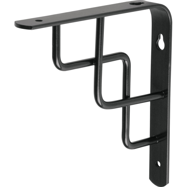 Escuadra Acero Estante 15cm Escalera Negra FIERO