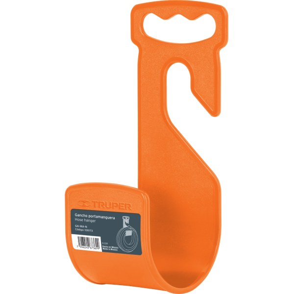 Gancho Plástico Portamanguera Naranja Truper GA-MA-N