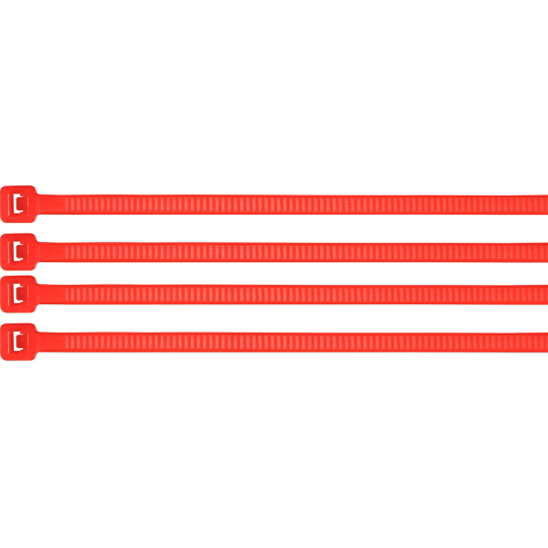Precinto Collarín Plástico 15cm x 3.5mm Rojo Volteck CIN-4015R
