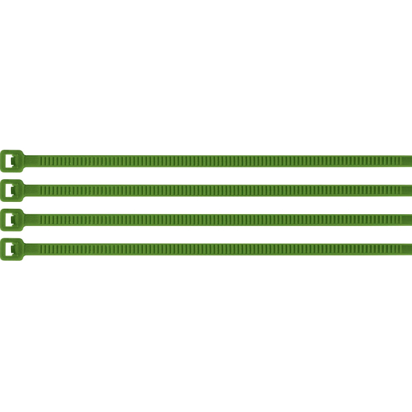 Precinto Collarín Plástico 15cm x 3.5mm Verde Volteck CIN-4015V