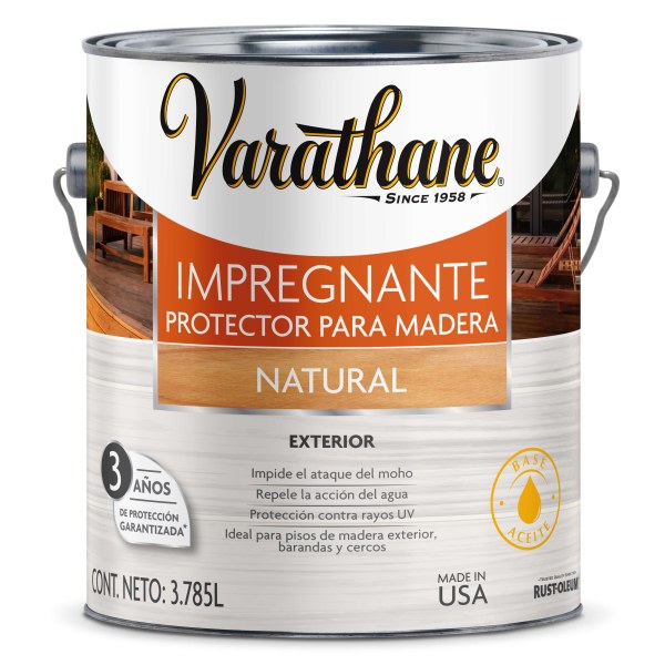 Impregnante Protector De Madera Decks y Cercos 3,785lt Varathane