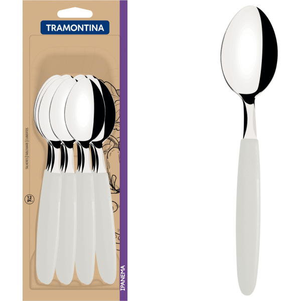 Juego 12 Cucharas De Mesa Tramontina Ipanema Blanco 23363/980