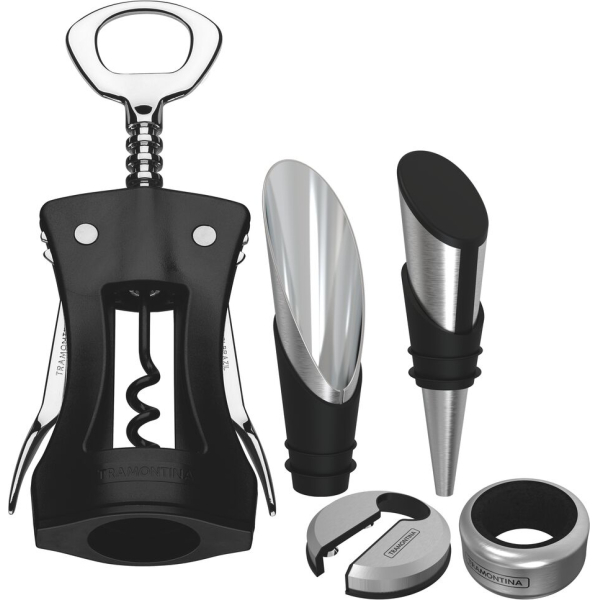 Juego Sacacorchos y Accesorios Vino Tramontina Harmoniza 25599/011