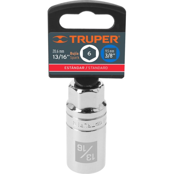 Dado Para Bujías 13/16'' 3/8'' Truper D-3826-B