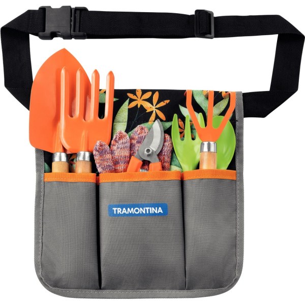 Kit Herramientas Jardín Tijera Pala Guantes Tramontina 78119/801