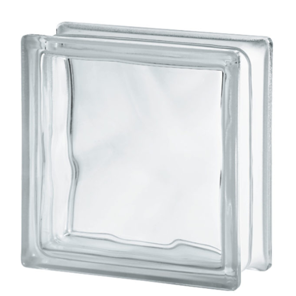 Ladrillo de Vidrio 19 x 19cm Nube - Clear Wave