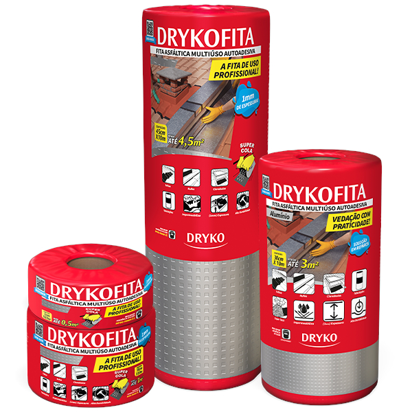 Membrana Asfáltica Autoadhesiva 10cm x 10mt Dryko Fita