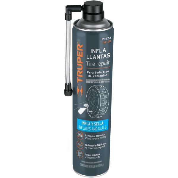 Sellador Inflador De Llantas 550gr Truper INF-20