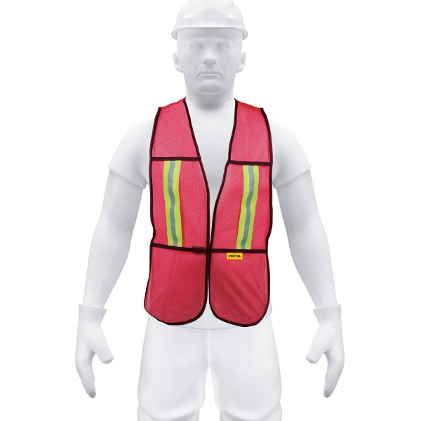 Chaleco de Seguridad Rojo Reflectivo Pretul CHS-200R