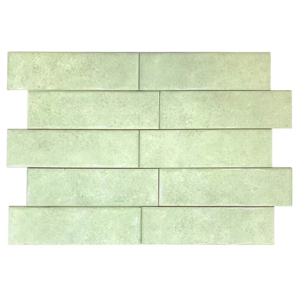 Cerámica Ladrillo 7,5x25cm Aquarela Mint Verde CERAL