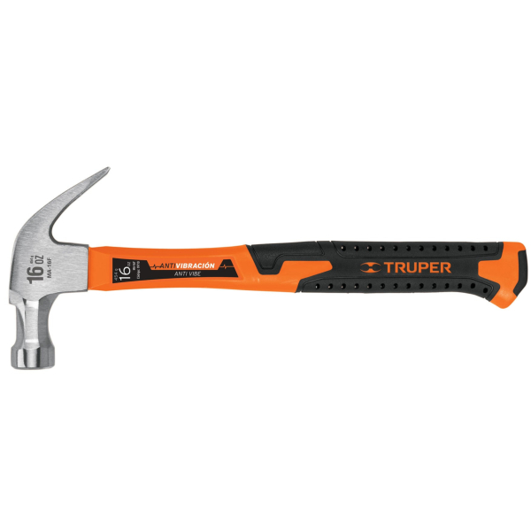 Martillo De Uña Mango Fibra De Vidrio Truper MA-16F 