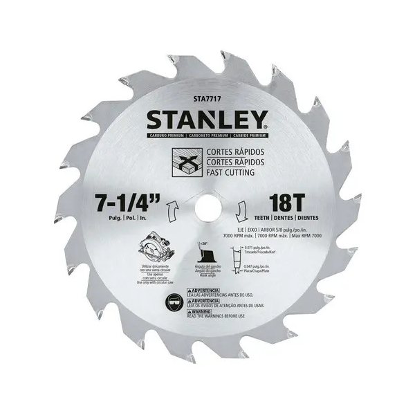 Hoja Sierra Stanley STA7717 7 1/4 18d