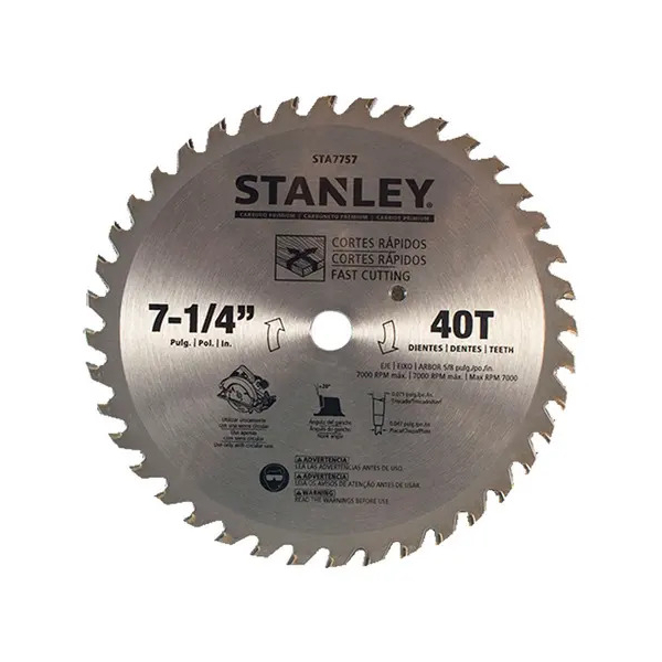 Hoja Sierra Stanley STA7757 7 1/4 40d