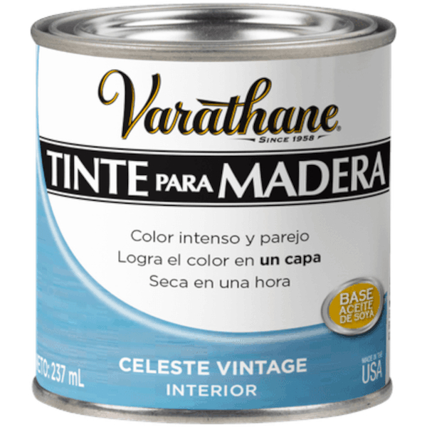 Tinte Para Madera Celeste Vintage Varathane 237ml
