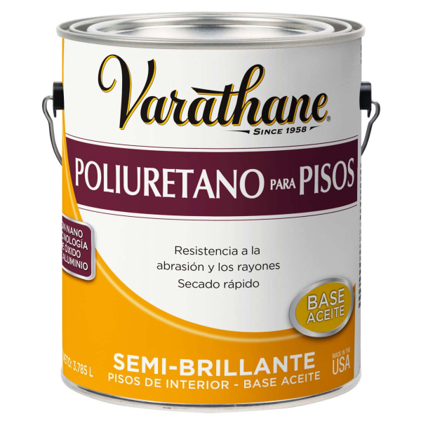 Poliuretano Para Pisos Base Aceite Semi Brillante 3,785lt Varathane