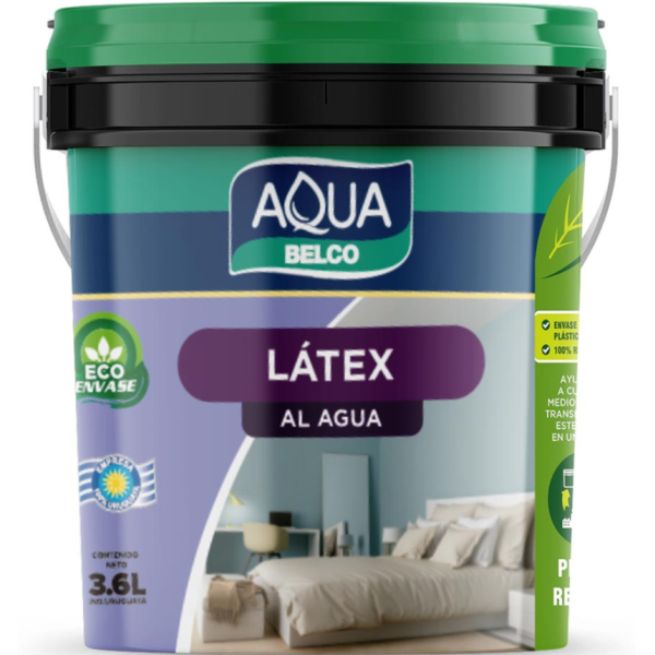 Pintura Látex Antihongos AQUAPLUS Aqua Belco 1lt