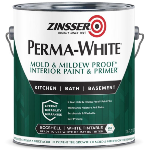 Pintura Látex Interior Cáscara Huevo PERMA WHITE Zinsser 3,785lt