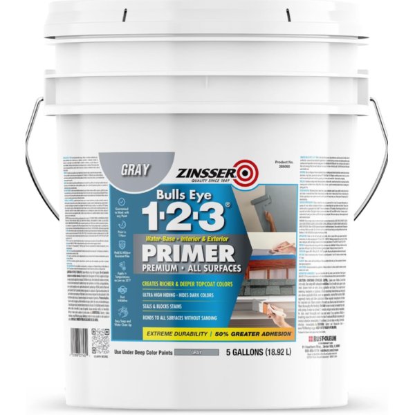 Imprimante Sellador Gris Primer 1-2-3 Zinsser 18,9lt 