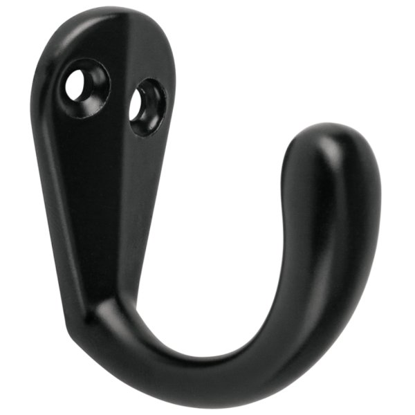 Gancho Percha Simple Negro Hermex PEPU-06