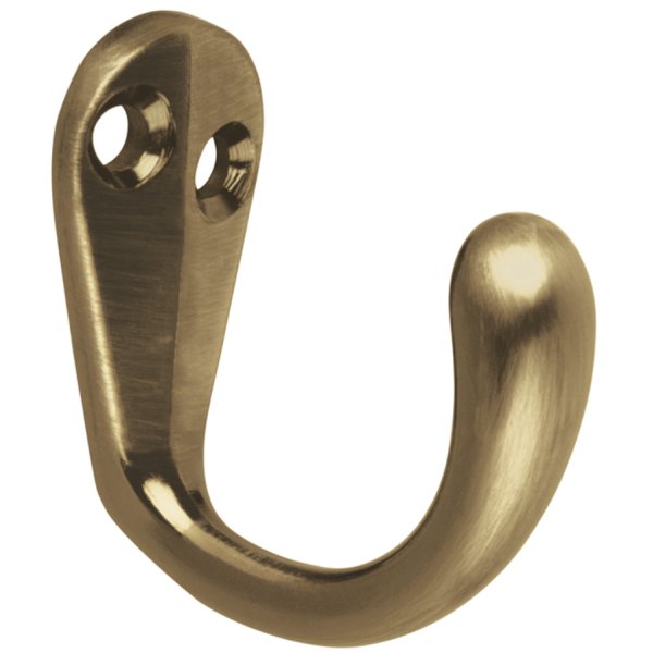 Gancho Percha Simple Bronce Antiguo Hermex PEPU-02