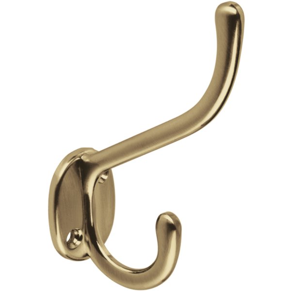 Gancho Percha Doble Vertical Bronce Antiguo Hermex PEPU-12