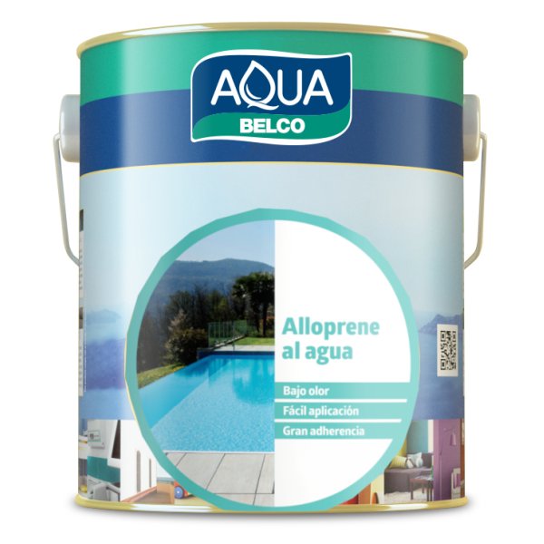 Pintura ALLOPRENE Al Agua Azul Cielo Aqua Belco 18lt