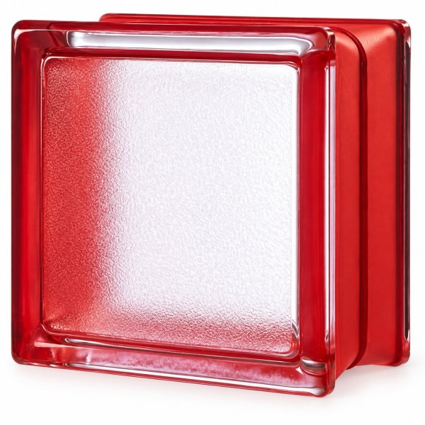Ladrillo de Vidrio Esmerilado Mini CHERRY (Rojo)