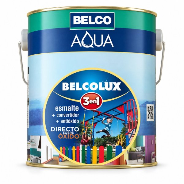 Esmalte 3 En 1 Celeste Brillante BELCOLUX Aqua Belco 3,6lt