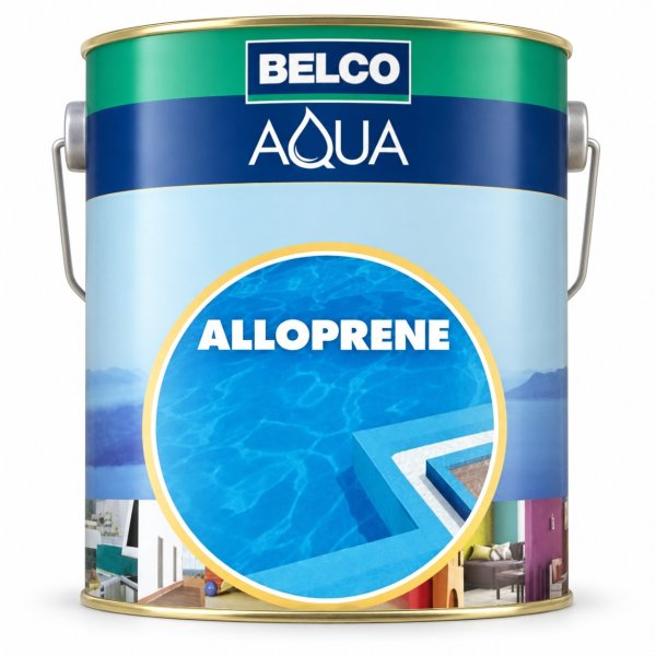 Pintura ALLOPRENE Caucho Clorado Celeste Aqua Belco 18lt