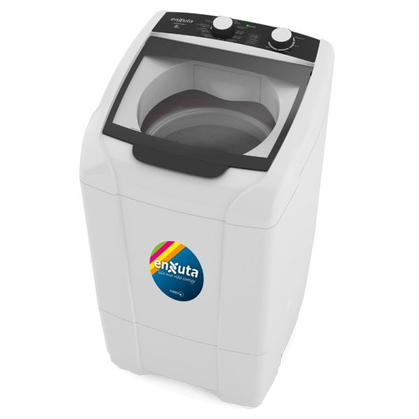 Lavarropa Automático Carga Superior 8 kg con Bomba y Tapa de Vidrio Enxuta LENX27880-1