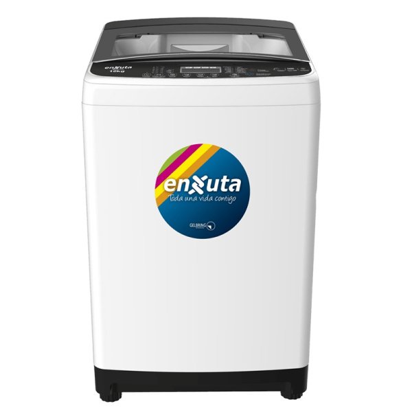 Lavarropa Automático Carga Superior 12 kg con Bomba y Tapa de Vidrio Enxuta LENX01250