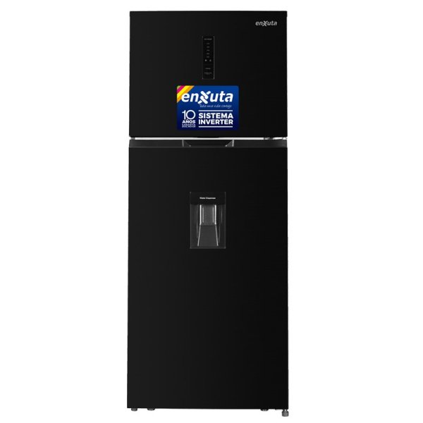 Refrigerador Frío Seco Inverter 420 L Negro con Dispensador Enxuta RENX22415DN