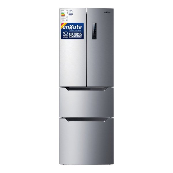 Refrigerador French Door Frío Seco Inverter 298 L Inox con Control Enxuta RENXFD22300I