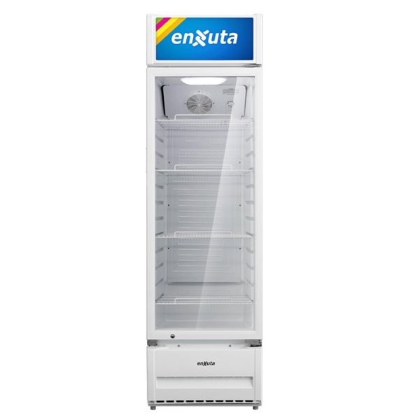Vitrina Comercial Vertical 309 Litros con Cenefa Luminosa Led Enxuta VENX9310