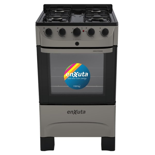 Cocina Combinada 4 Hornallas Titanio Enxuta CENX27200HET