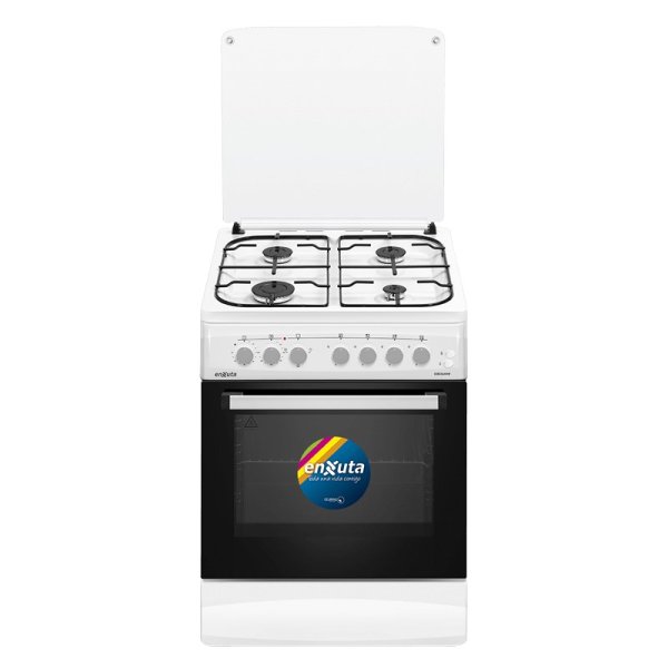 Cocina Combinada 4 Hornallas Blanca 60x60 con Convección Enxuta CENX5644W