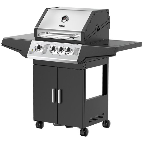 Parrilla a Gas 3 Quemadores con Hornalla lateral integrada Enxuta PGENX543