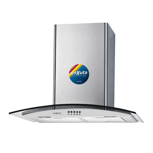 Campana 60 cm de Acero Inoxidable con Vidrio y extracción de 750 m³/h Enxuta CSSENX136