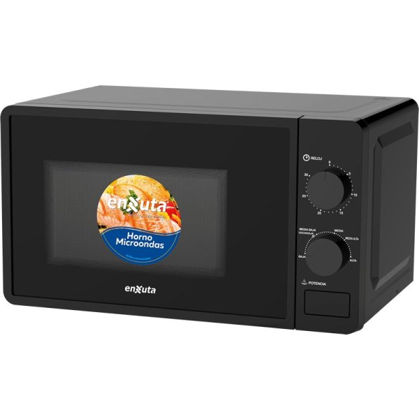 Microondas 20 Litros Manual Negro Enxuta MOENX0320MNG