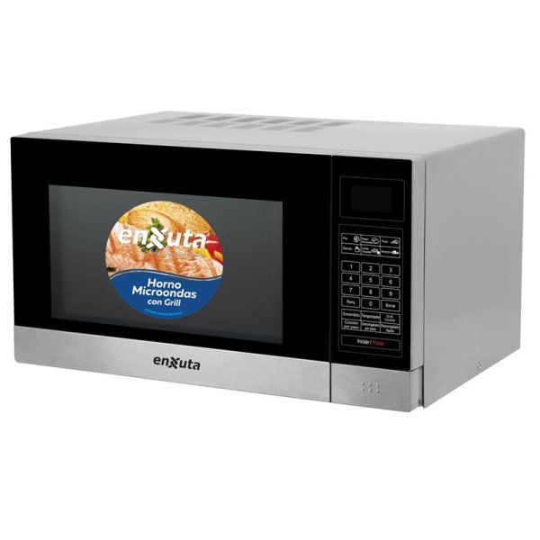 Microondas 23 Litros Digital Inox con Grill Enxuta MOENX0323DGI