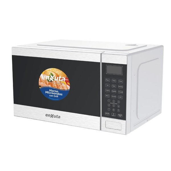 Microondas 25 Litros Digital Blanco con Grill Enxuta MOENX0325DG-1