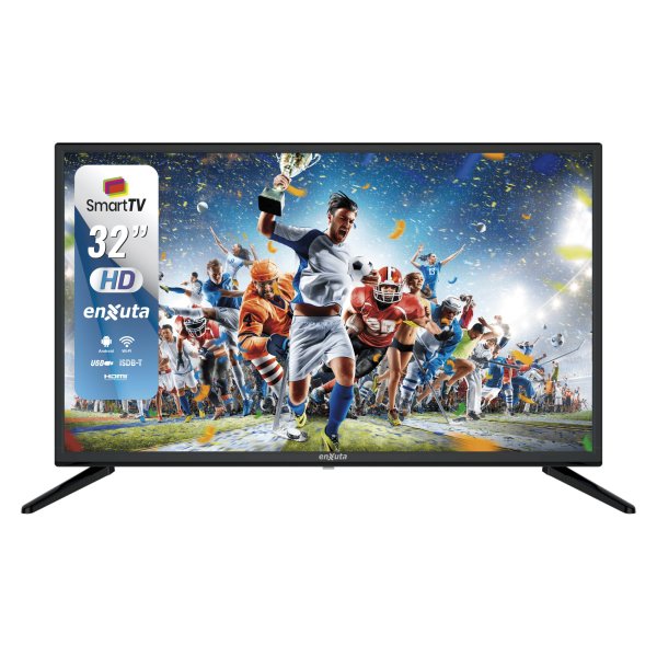 Televisor LED SMART 32 Pulgadas HD, Android 14.0, ISDB-T Enxuta LEDENX1232SDF2KA