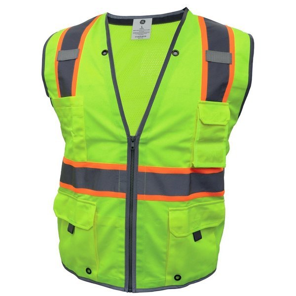 Chaleco HD Verde 8 Bolsillos Talle L