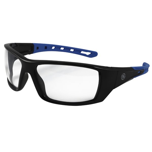 Lentes de Seguridad Negro/Azul con Lente Transparente GE