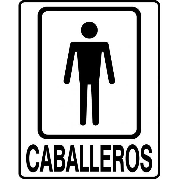 Letrero «Caballeros» Best Value
