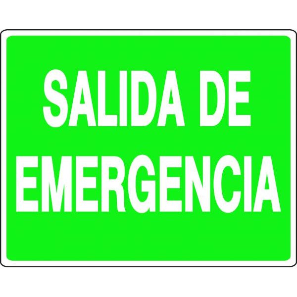 Letrero «Salida de Emergencia» Best Value