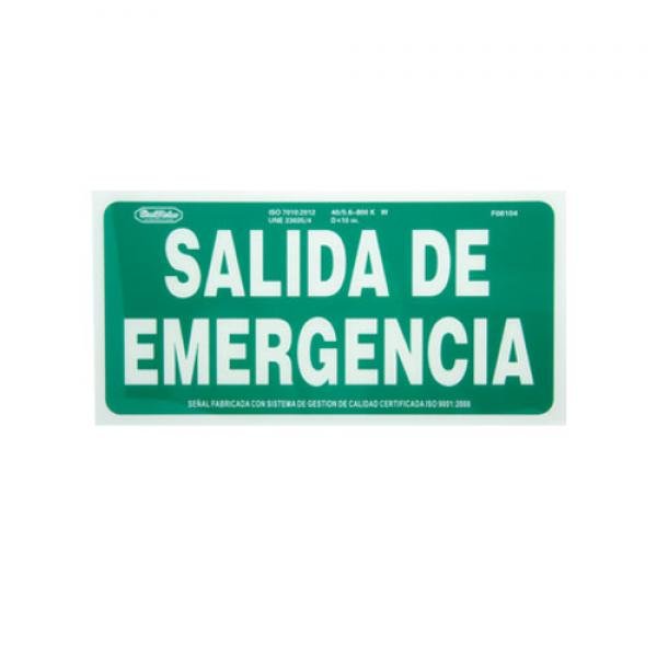 Letrero «Salida de Emergencia» Luminiscente Best Value