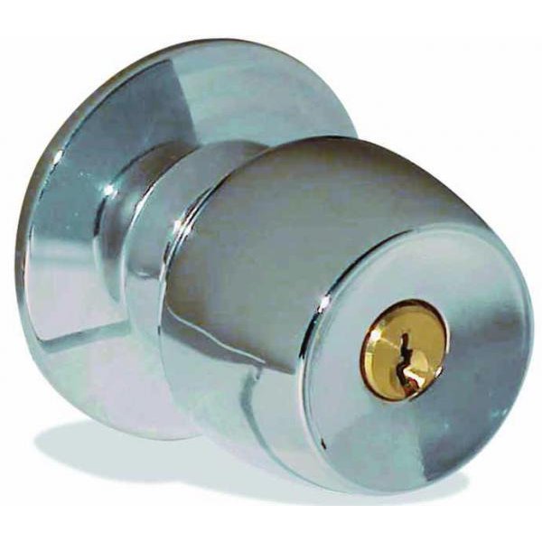 Cerradura de Pomo Copa Cromado con Llave BEST VALUE