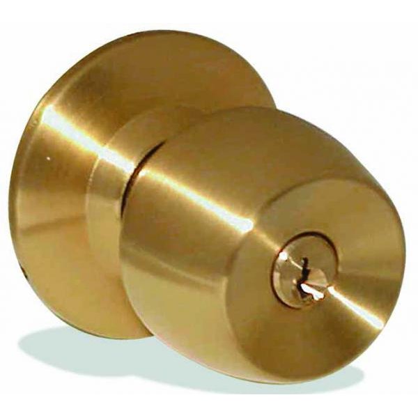 Cerradura de Pomo Copa Dorado Mate con Llave BEST VALUE