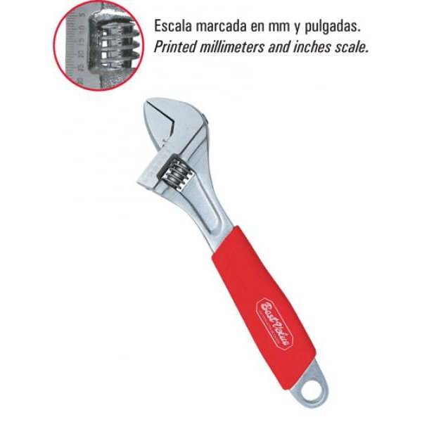 Llave Ajustable Profesional 8" Ergonómico